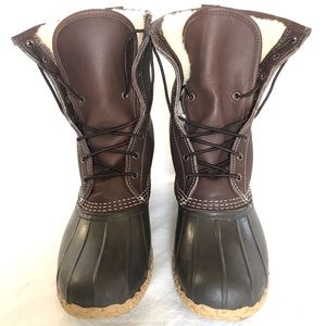 Men’s L.L. Bean Boots, 10” Shearling Lined